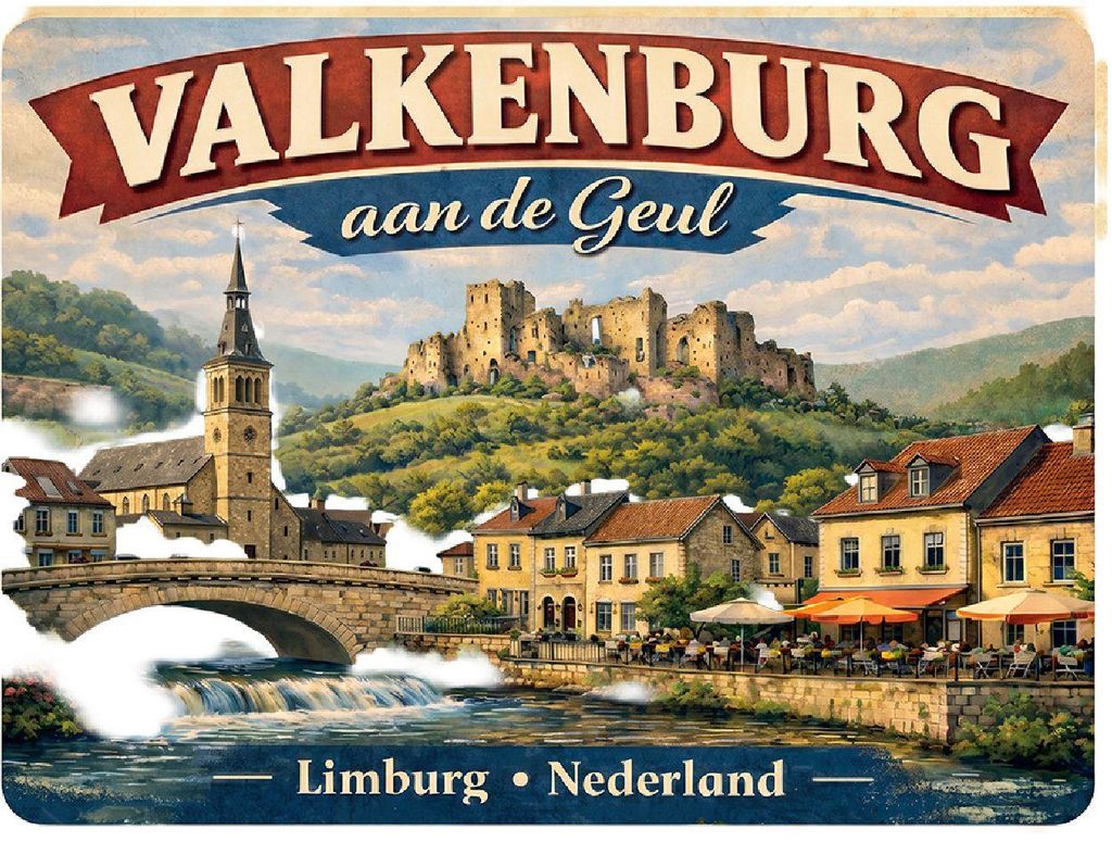 Magnete per frigorifero, forma: ferro, località: Valkenburg Immagine del prodotto 