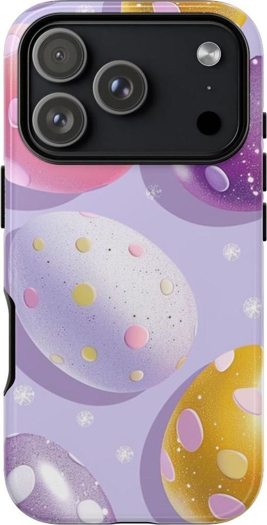 Glänzende Ostereier mit Pünktchenmuster – Hülle Kompatibel mit iPhone 17 Pro
