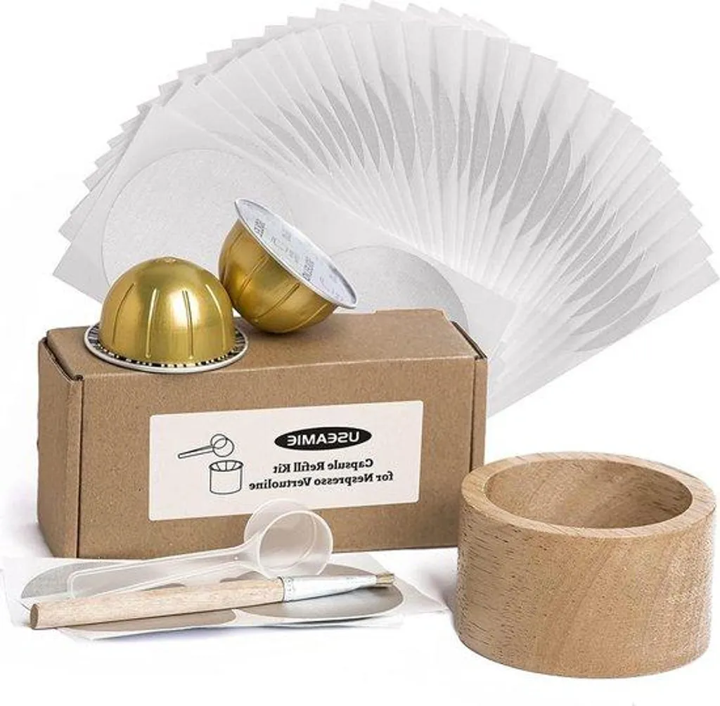Supports pour capsules café et 100 opercules pour préparer votre café