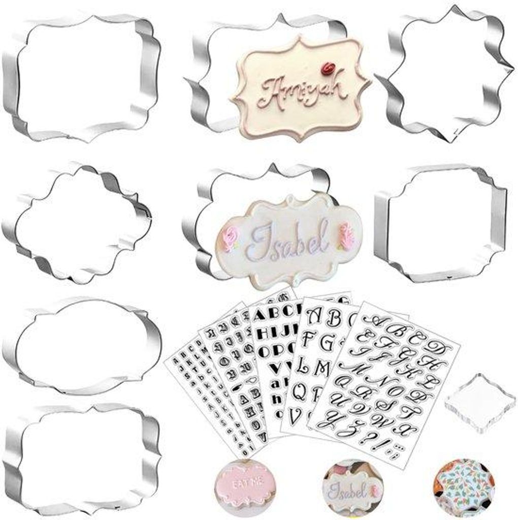 Koekjes Ausstecher Set, 8-teilig, Silikon, Fondant, Dekoration DIY
