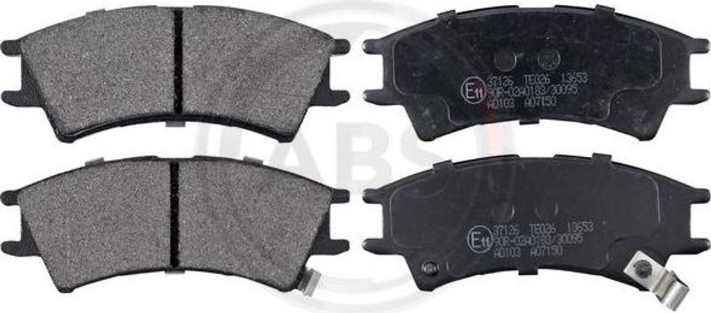 A.B.S. 37126 Bremsbelagsatz, Scheibenbremse OE 5810102A00 kompatibel mit Atos