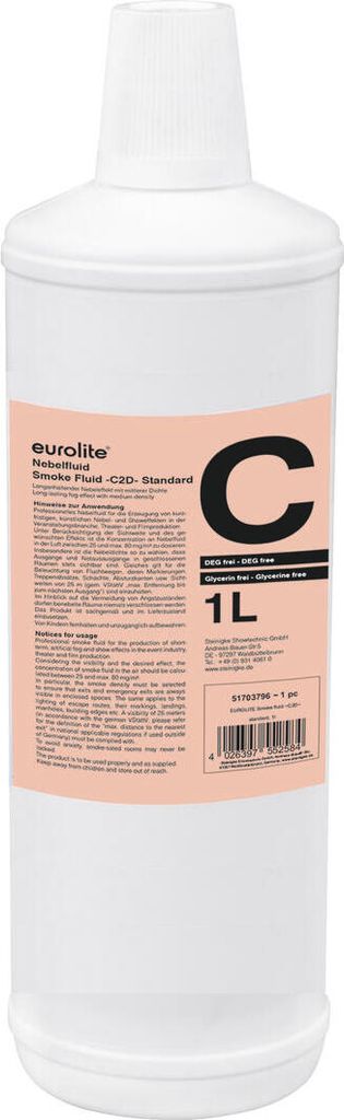 EUROLITE SMOKEFLUID -C2D- Standard, 1l Nebelfluid Produktbild