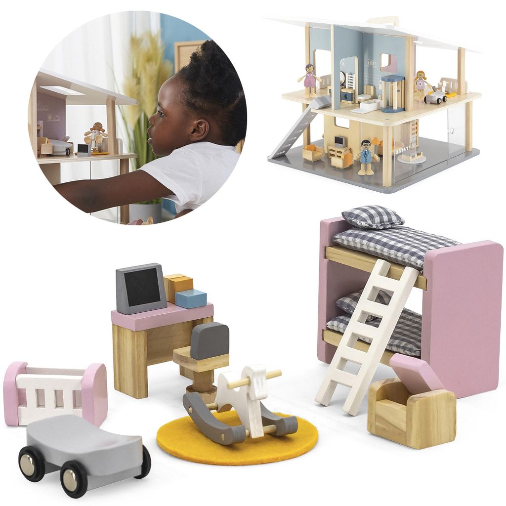 VIGA PolarB Meubelspeelset voor Poppenhuis, Kinderkamer Productafbeelding 