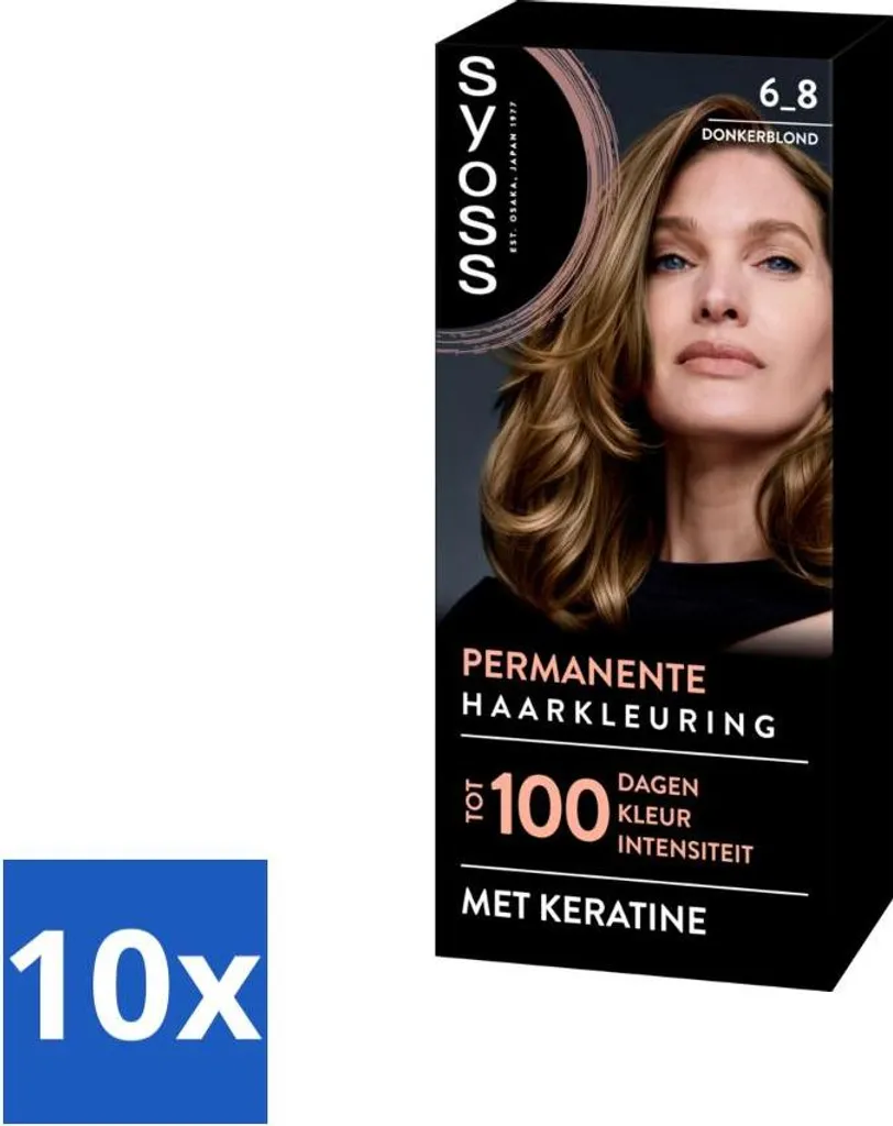 Syoss 6-8 Biondo Scuro Value Pack 10 Pezzi - Tinta Capelli Professionale