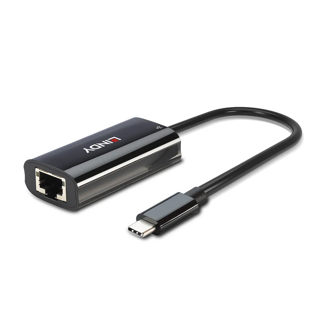 Solution Réseau Lindy 43328 : Convertisseur USB C vers RJ45 Rapide - 2