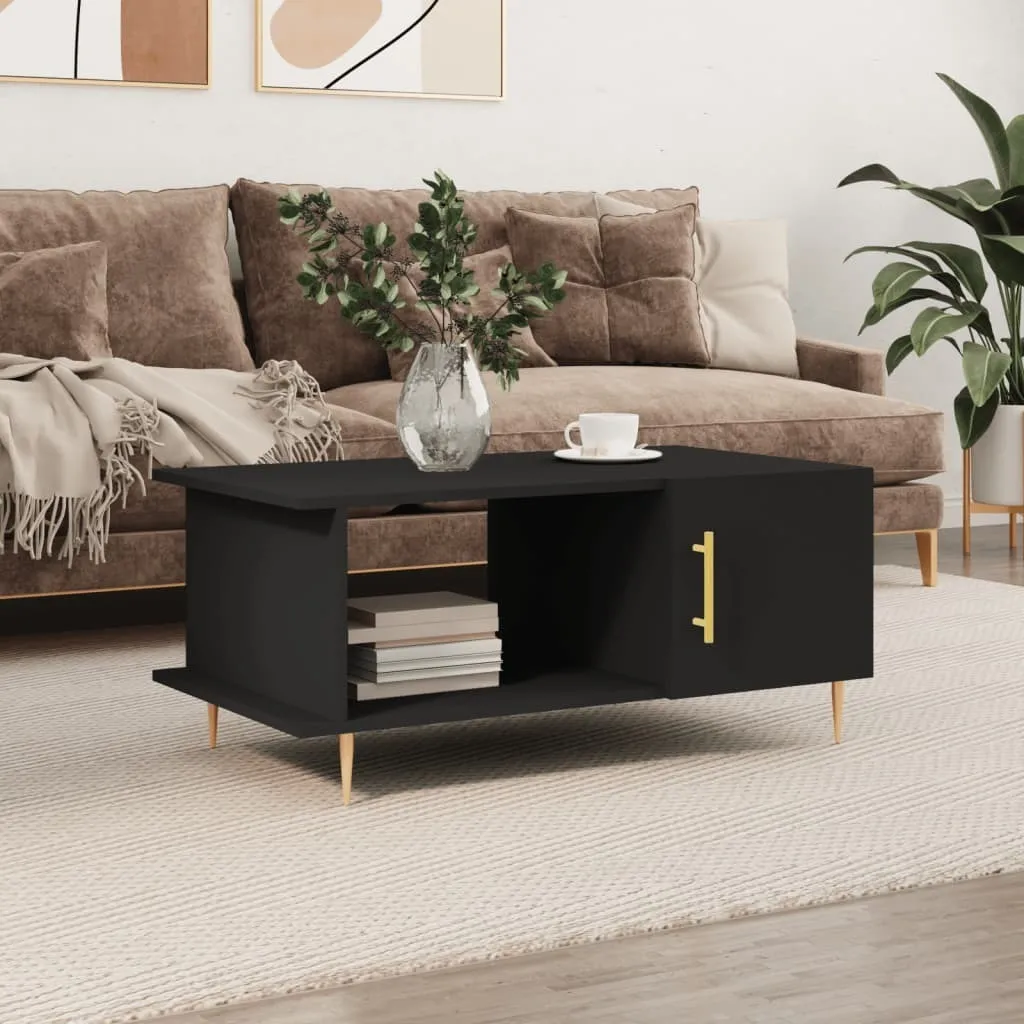 Tavolino 90x50x40 Maison Exclusive Nero | Struttura in Legno Tecnico