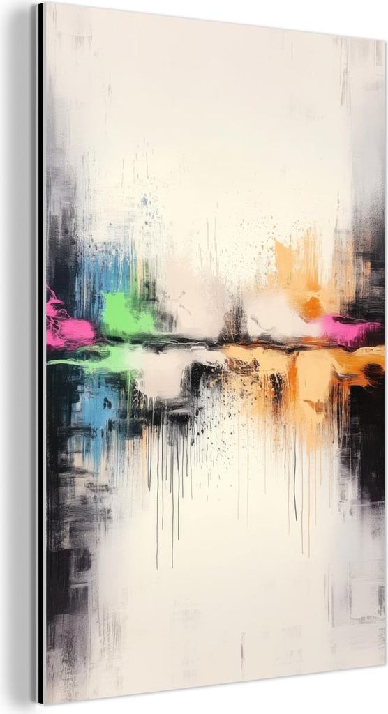 MuchoWow Wanddekoration Metall Metallbild Wandkunst 20x30 cm Abstrakt - Farbexplosion - Landschaft MuchoWow Aluminium Gemälde - Alu Dibond Bild