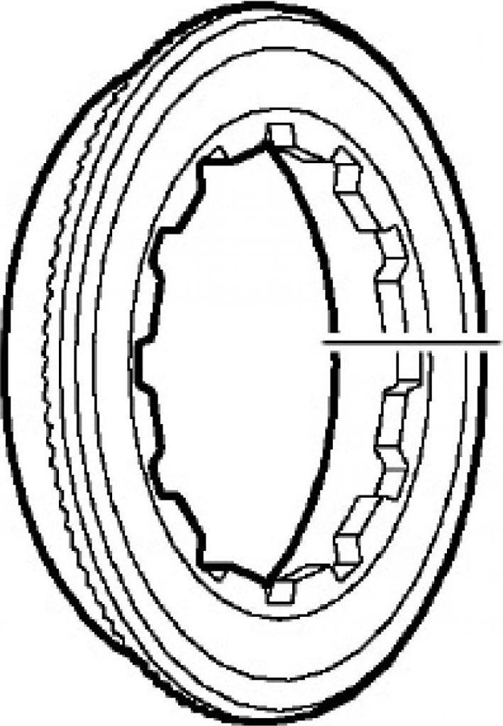 SHIMANO Distanzring CS-HG50 2,56 mm - 2,, 56 mm