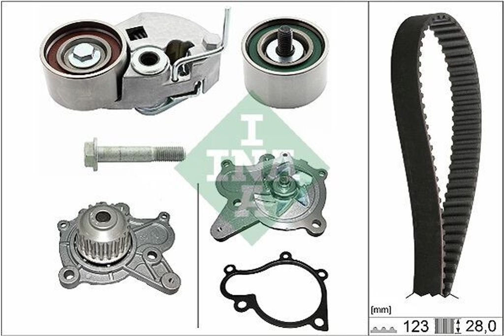 INA 530 0542 30 Zahnriemensatz + Wasserpumpe für HYUNDAI GETZ (TB) für KIA SPORTAGE (JE, KM)