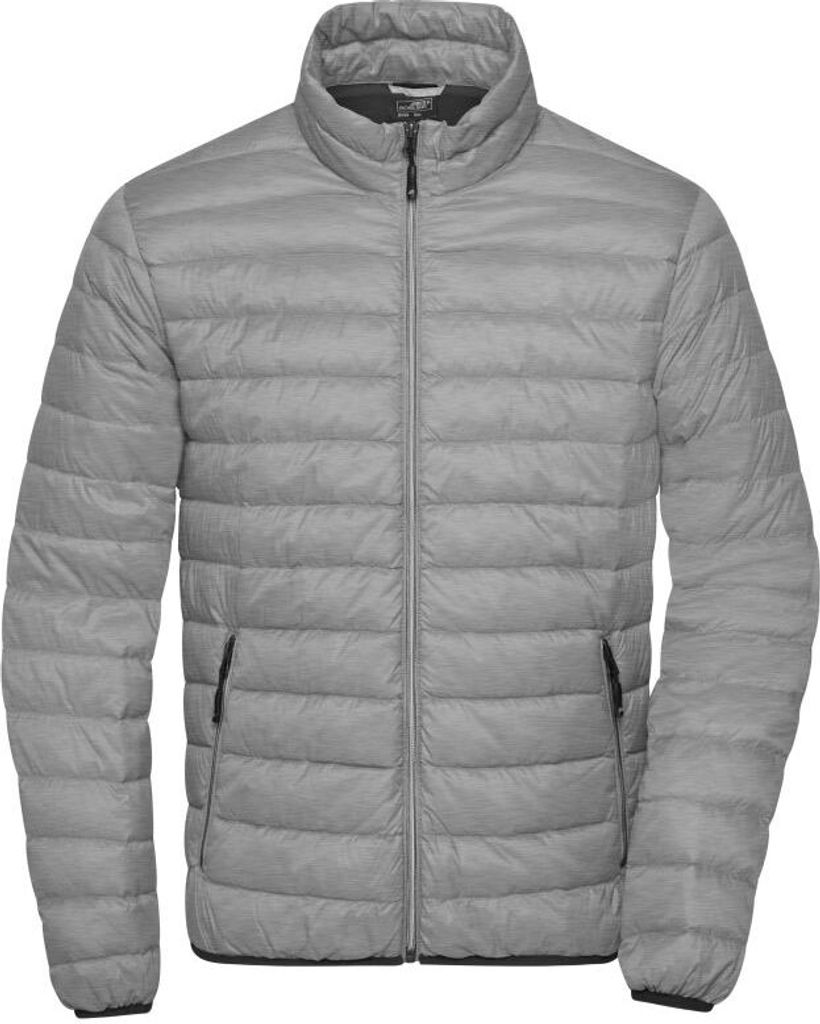 Leichte Daunenjacke im klassischen Design silver-melange/graphite, Gr. XXL