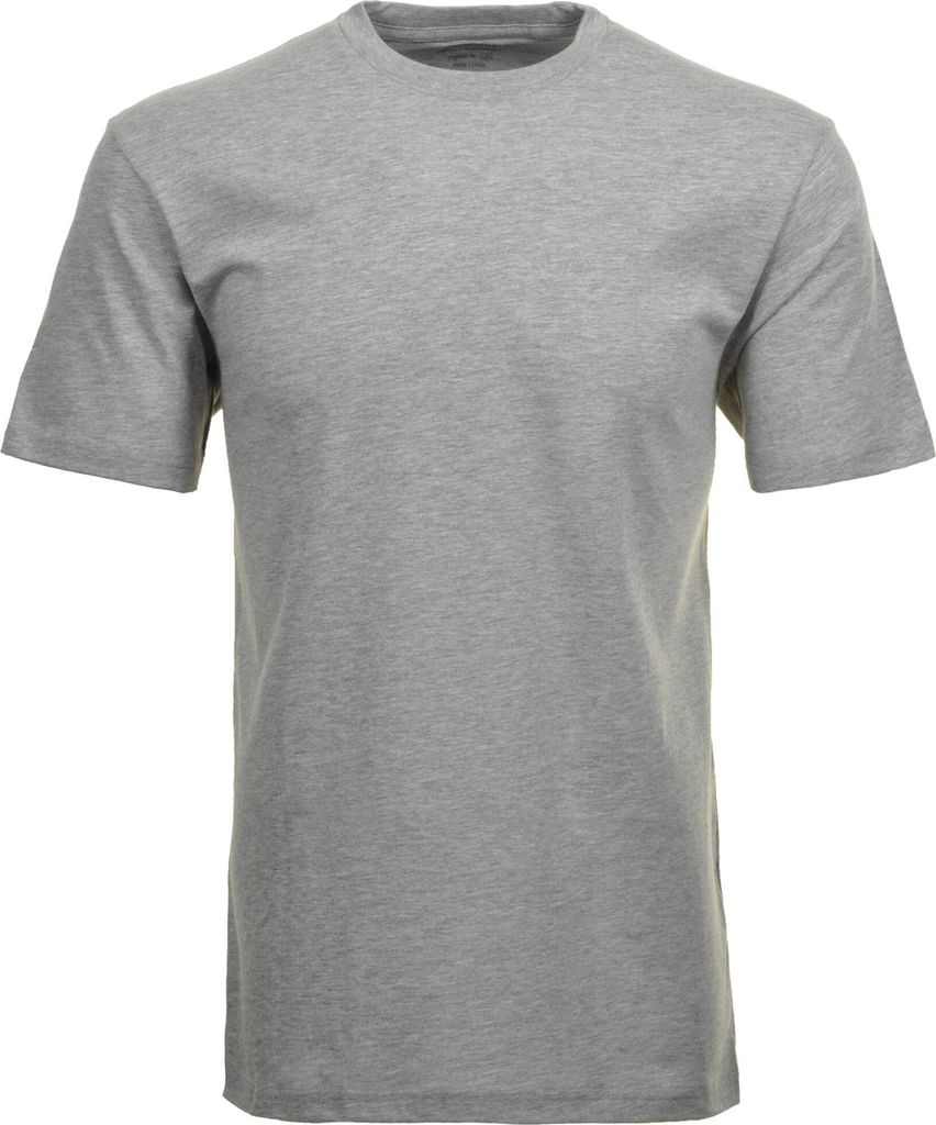 RAGMAN Herren T-Shirt Doppelpack Kurzarm Rundhals Regular Hellgrau XXL