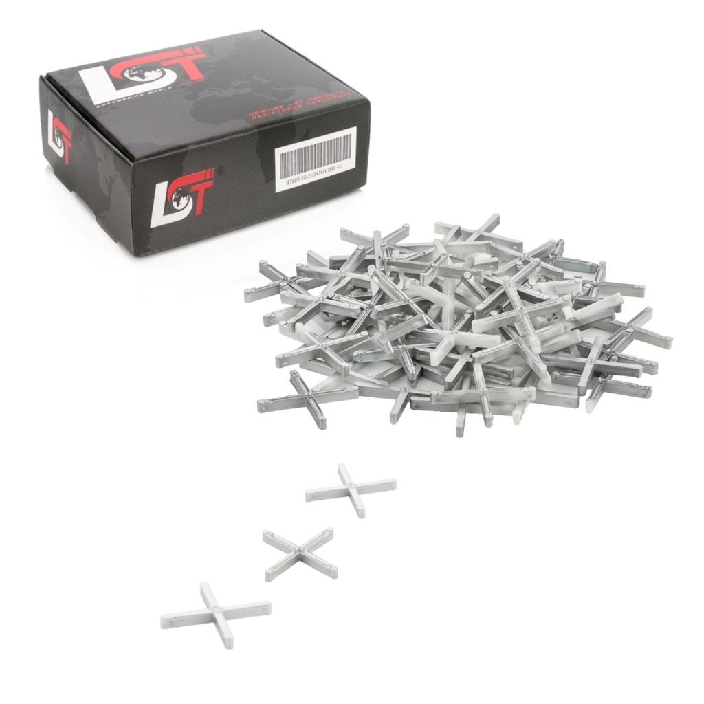 100x Fliesenkreuze Fugenkreuze 2 mm Kunststoff Abstandshalter