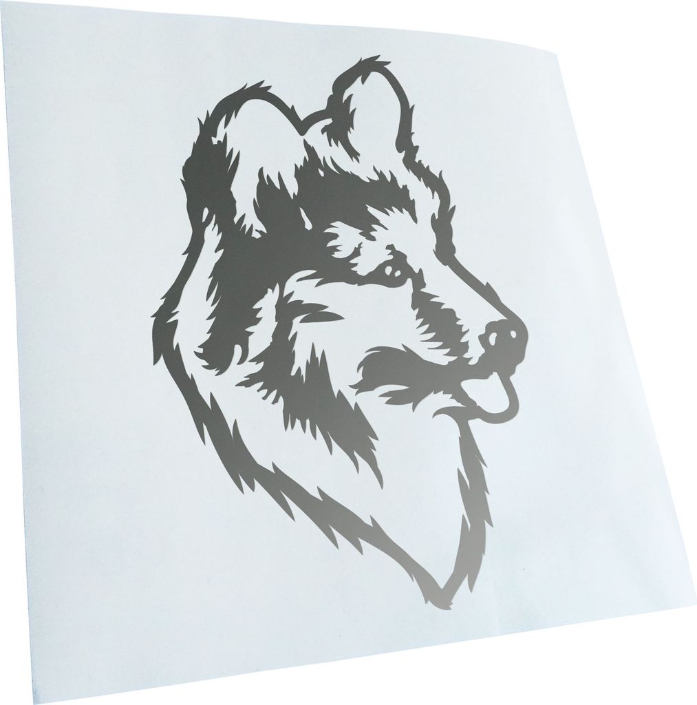 Kiwistar - Autoaufkleber - Cardinal Welsh Corgi Hund - Silber - 30x20cm - Aufkleber für Auto, Laptop, Fahrrad, LKW, Motorrad mehrfarbig JDM Decal ...