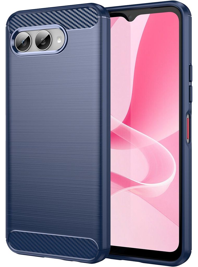 Hülle für T-Mobile T Phone 3/Revvl 8, Carbon-Faser TPU Produktbild 