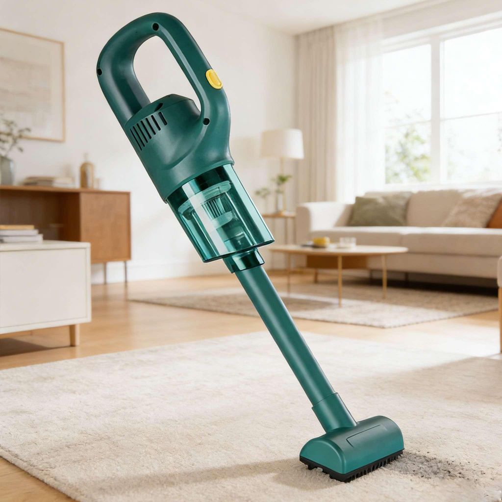 Kabelloser Handstaubsauger 50000Pa starke Saugleistung 120W Akku Staubsauger für Zuhause und Auto mit Zubehör Grün
