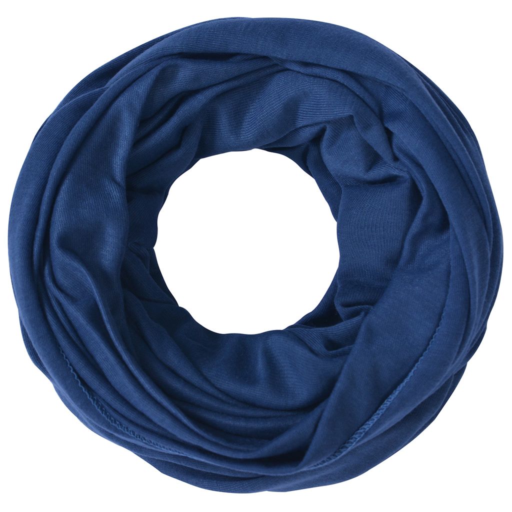 Jersey Stoff Loop Schal Dunkelblau Produktbild 