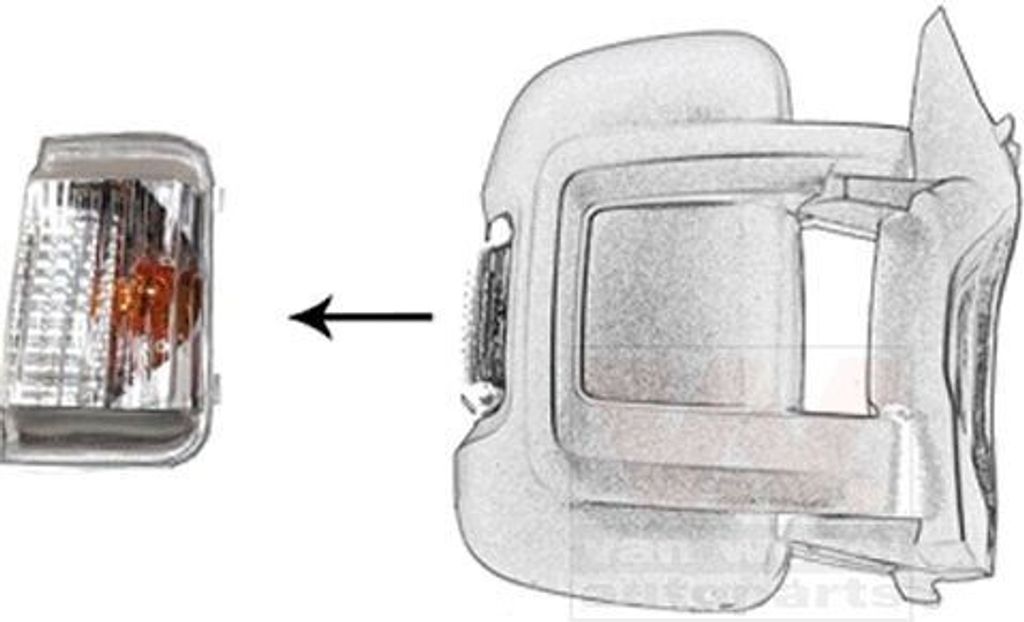VAN WEZEL 0983916 - OE 6325H4 Blinker, Außenspiegel rechts für Jumper, Ducato, Boxer
