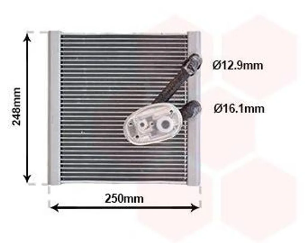 Évaporateur climatisation habitacle pour Volvo XC60 II et Polestar 1