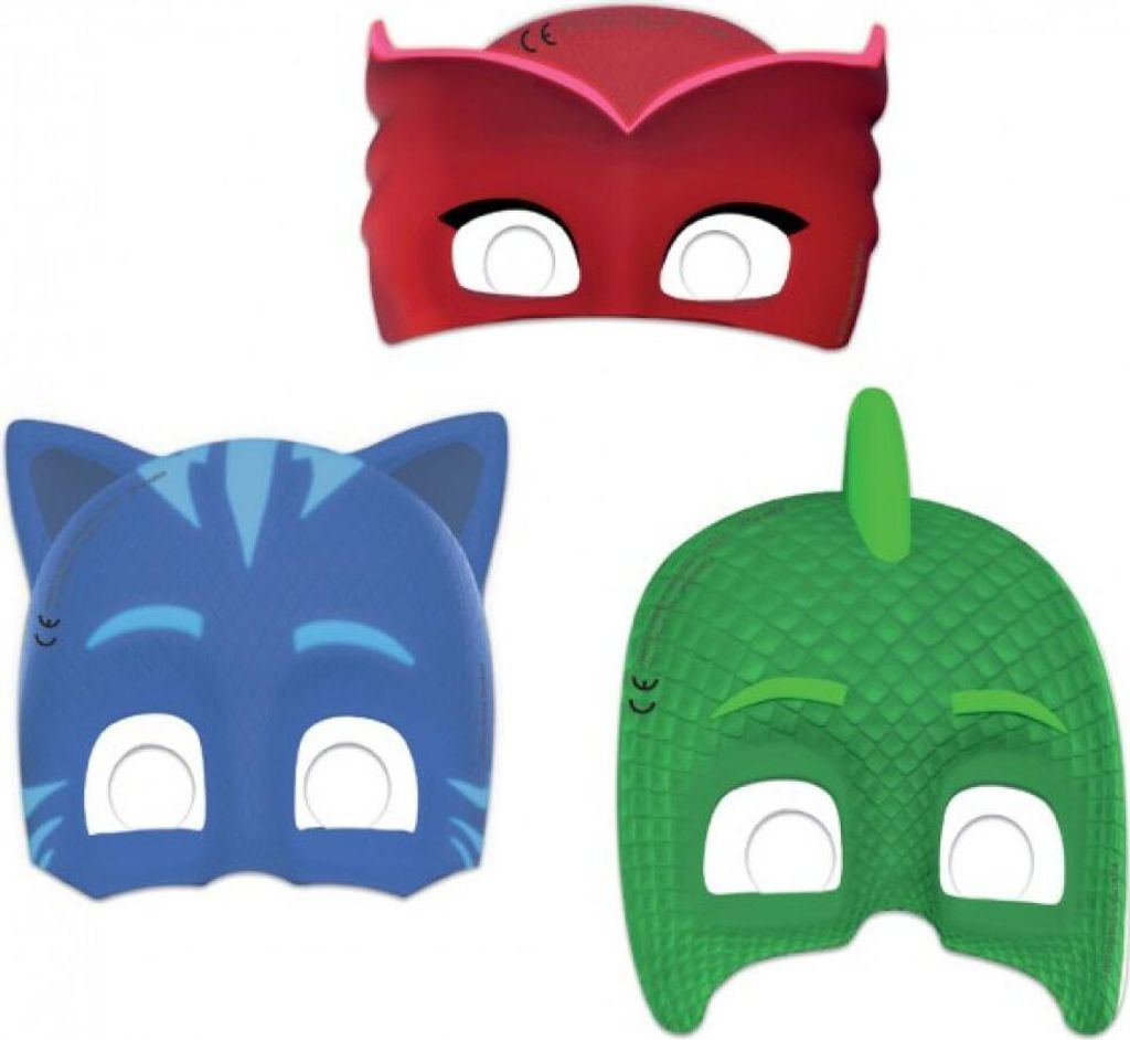 PJ MASKS Papiermasken 6 Stk. Produktbild 