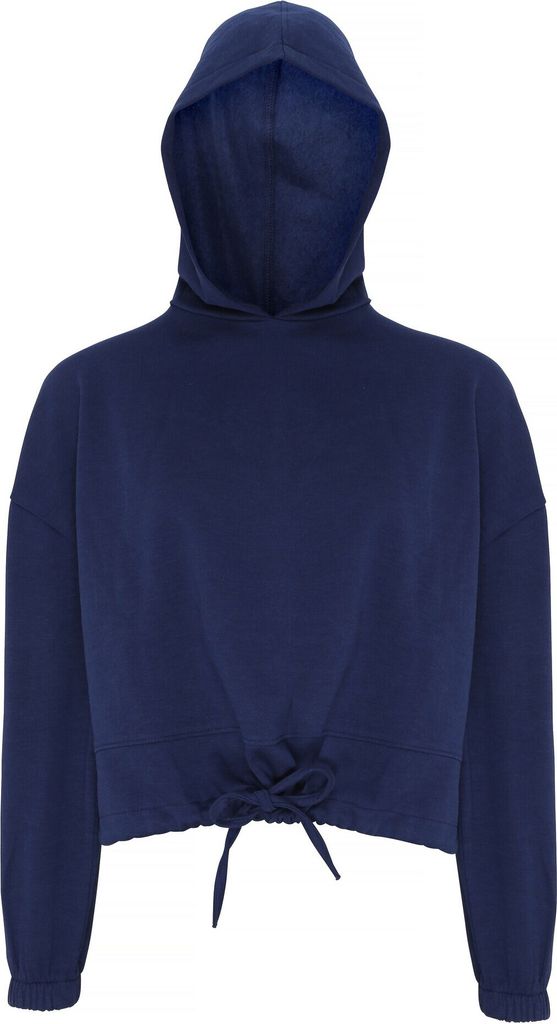TriDri Damen Oversize-Kapuzenpullover in Crop-Länge RW6548 (2XL) (Marineblau)