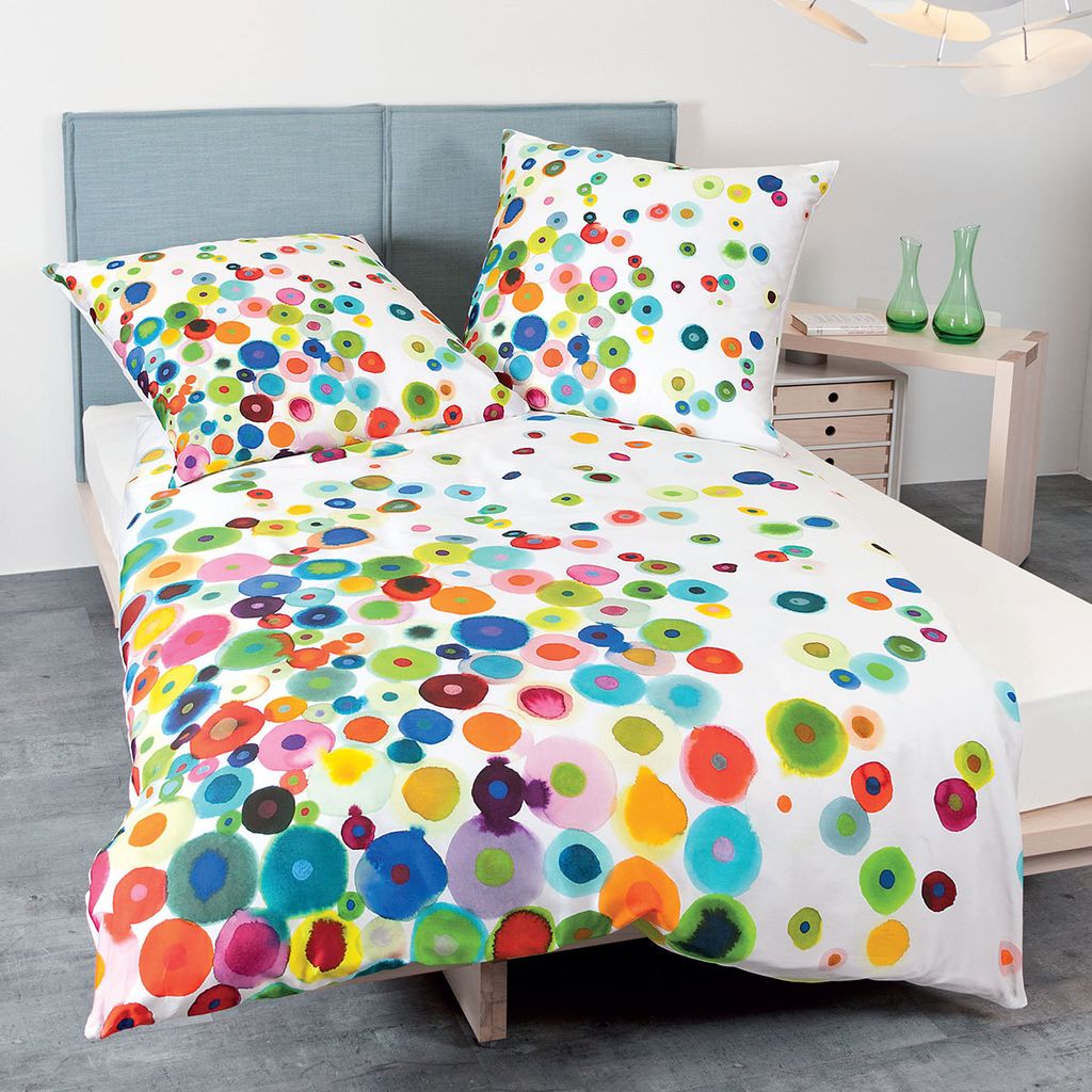 Janine Mako-Satin Bettwäsche modern art 42030-09 multicolor Produktbild 