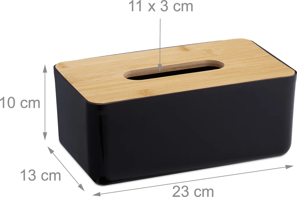 Tissue Box RD2648 Nero Satinato | Accessorio Lusso Bagno e Spa - 6