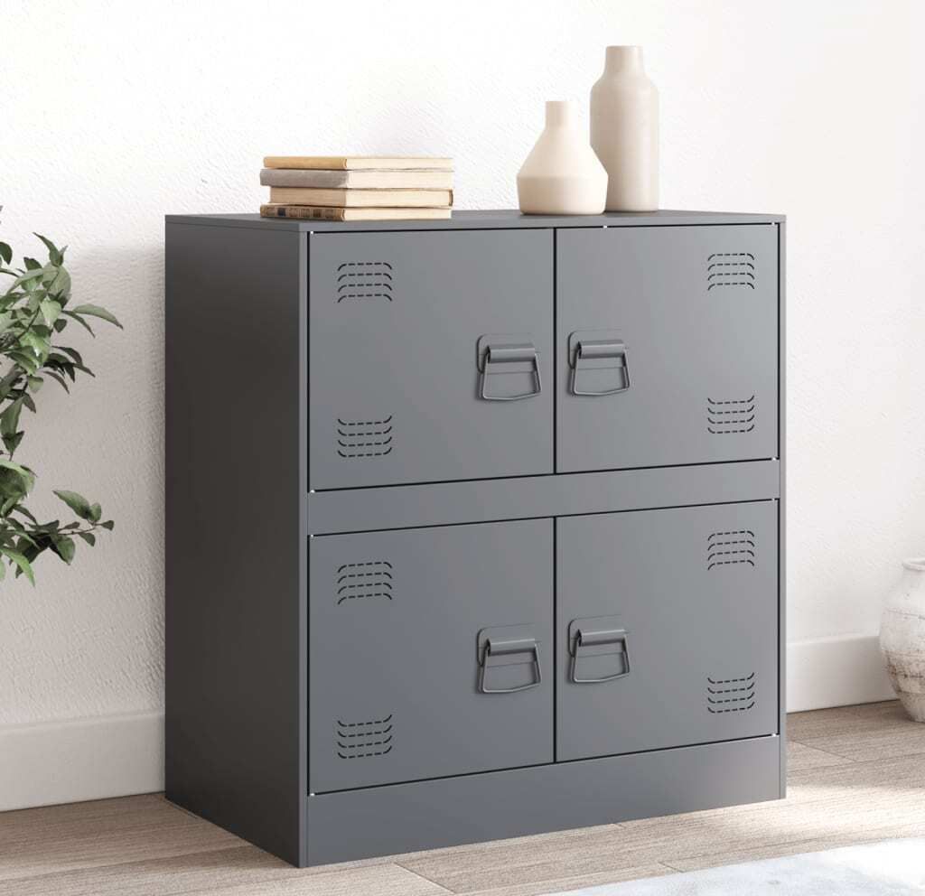 Maison Exclusive - Sideboard Anthrazit 67x39x73 cm Stahl