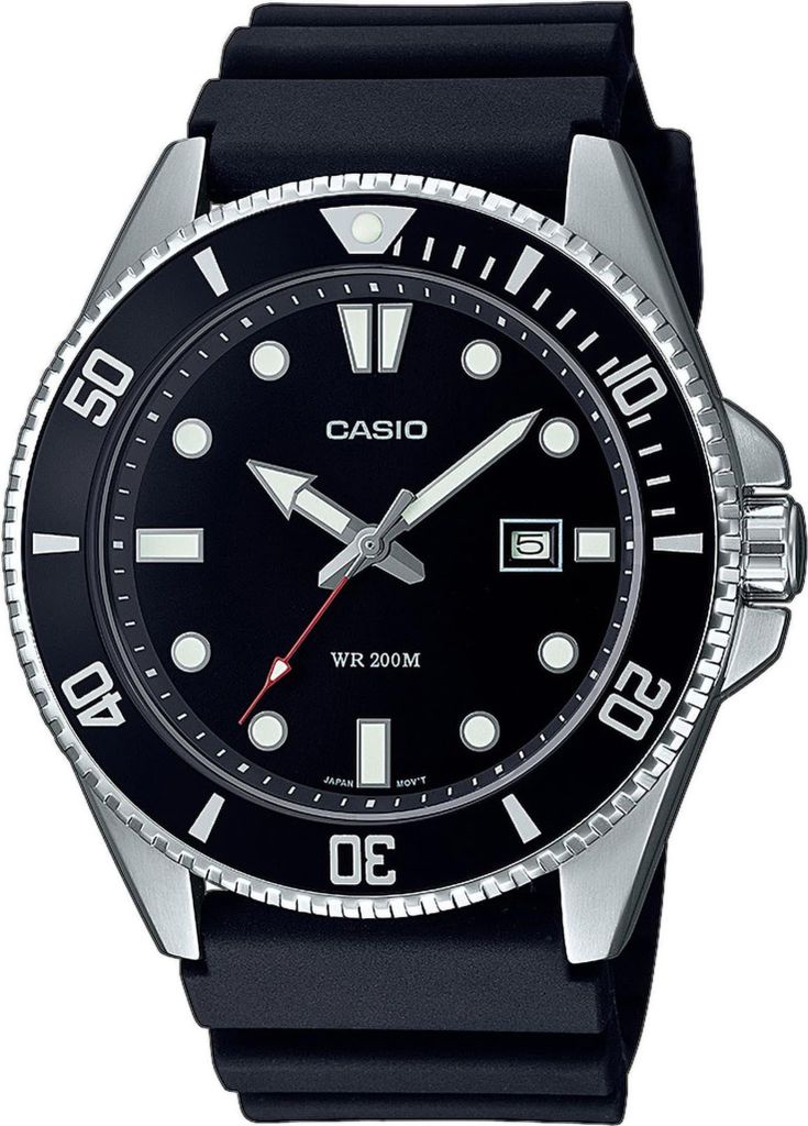 Casio Uhr MDV-107-1A1VEF Herrenuhr Edelstahl Schwarz Produktbild 