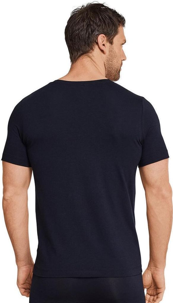 Schiesser Herren T-shirt Rundhals blauschwarz 6 (3er Pack) Produktbild 