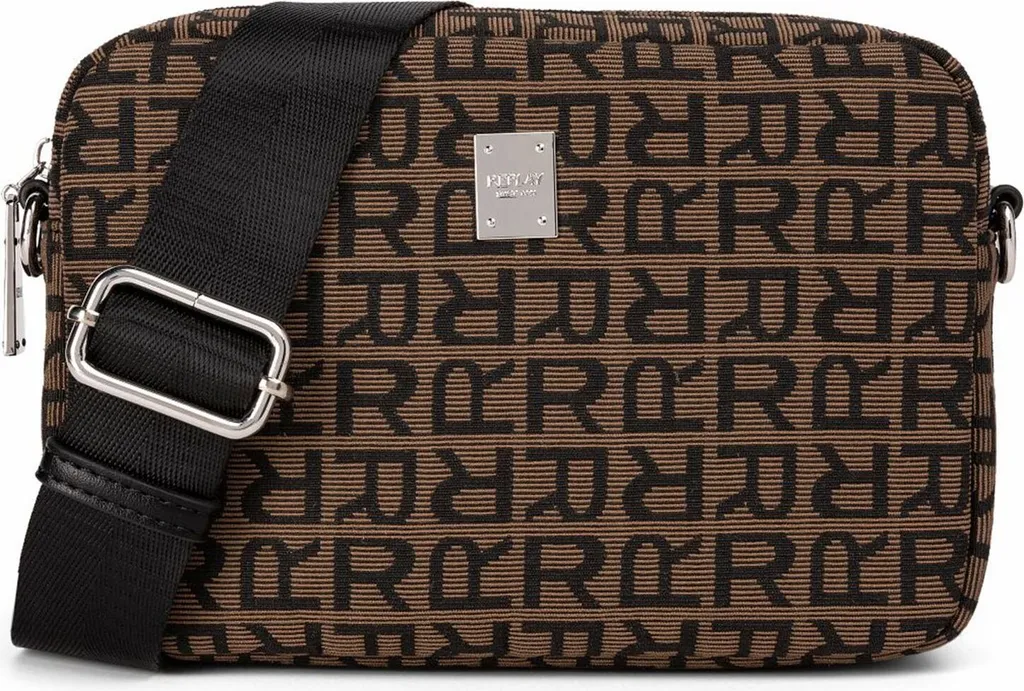 REPLAY borsa a tracolla Crossbody Bag Sepia Tint + Black marrone chiaro