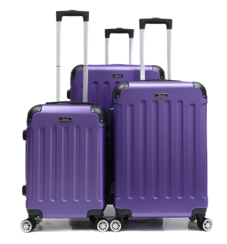 Offerta Set 3 Valigie Viola | Tris Trolley Rigidi ABS Prezzo Outlet - 4