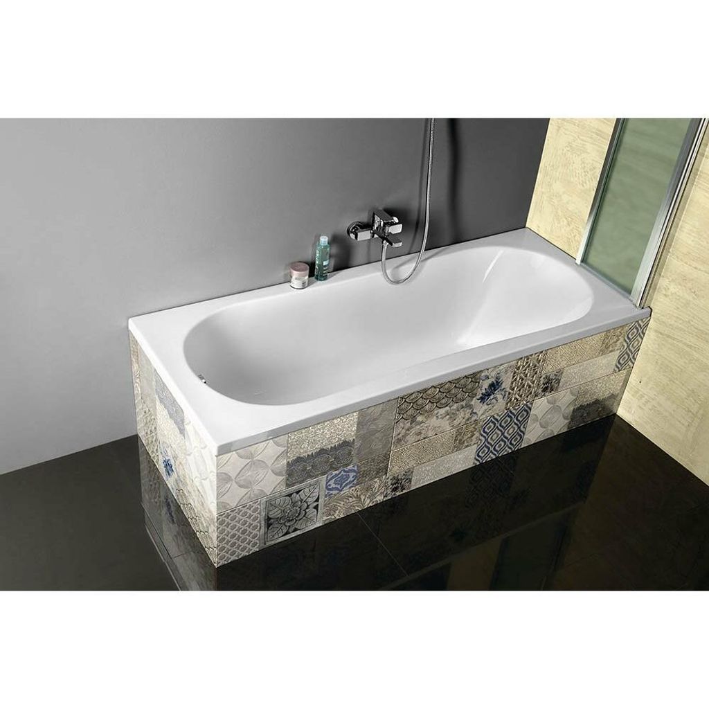 JIZERA Badewanne 150x70x39cm ohne Füße, weiß