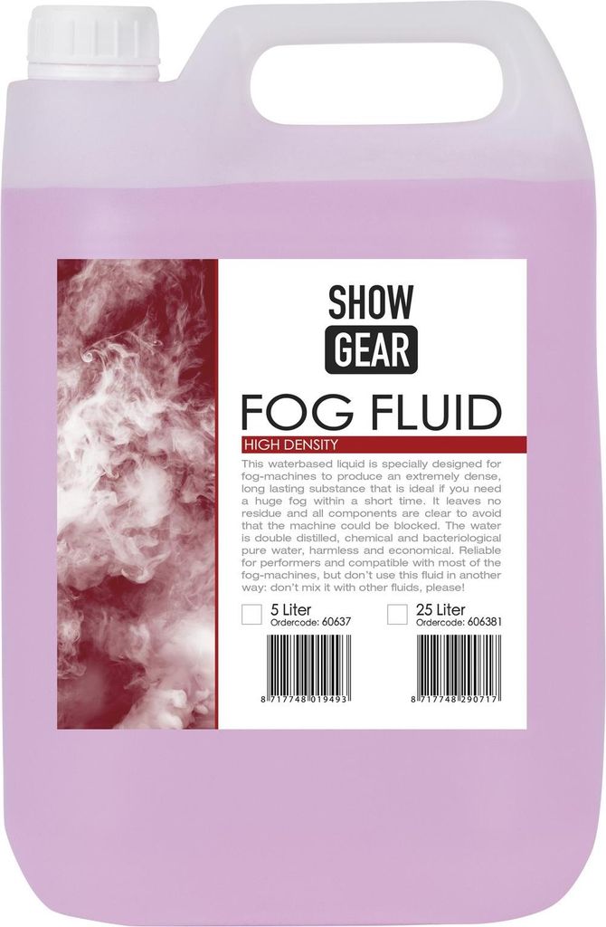 Showgear Fog Fluid High Density 5 Liter - hochkonzentriert