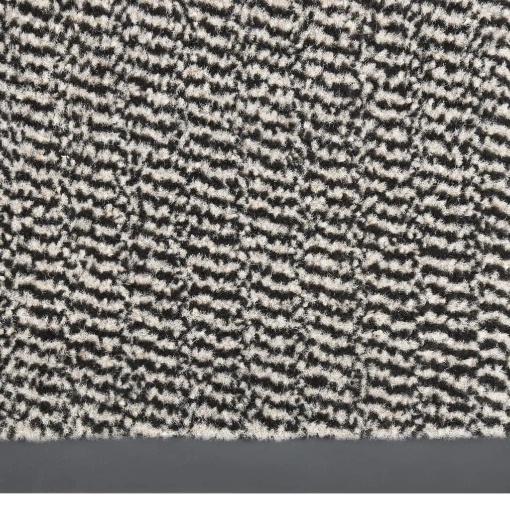 vidaXL Paillasson tufté marron clair 90x150 cm - Tapis entrée résistant
