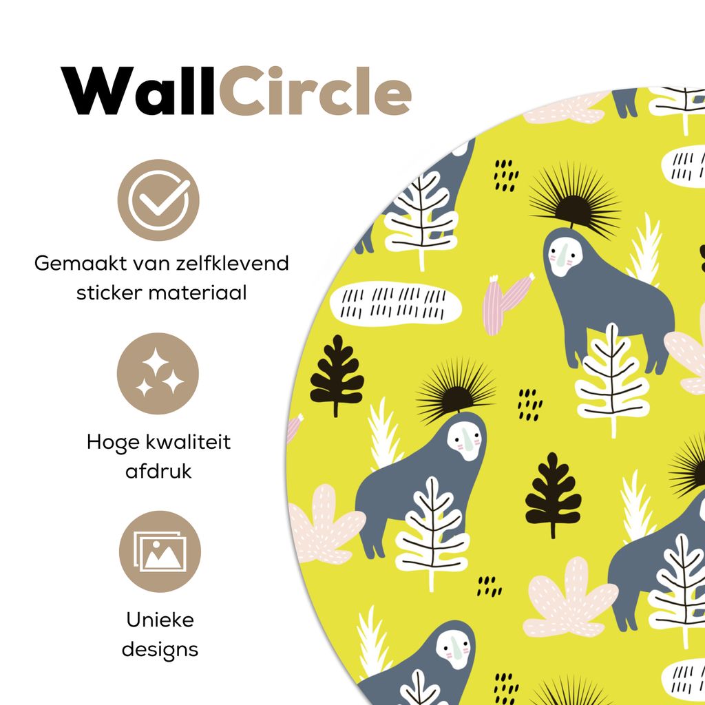 MuchoWow - Mauerkreis - Wand Bilder - Wandsticker - Wohnzimmer Dekoration - Dekoration für die Wände - Aluminium - Babyzimmer