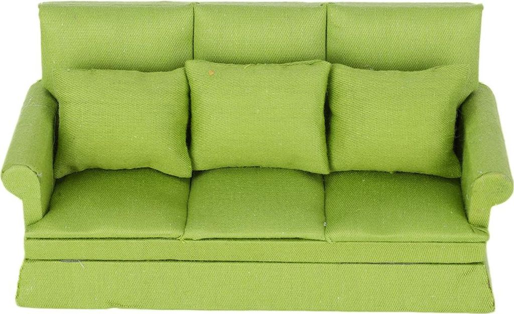 1:12 Puppenhaus Mini -Sofa mit 3 Prozent