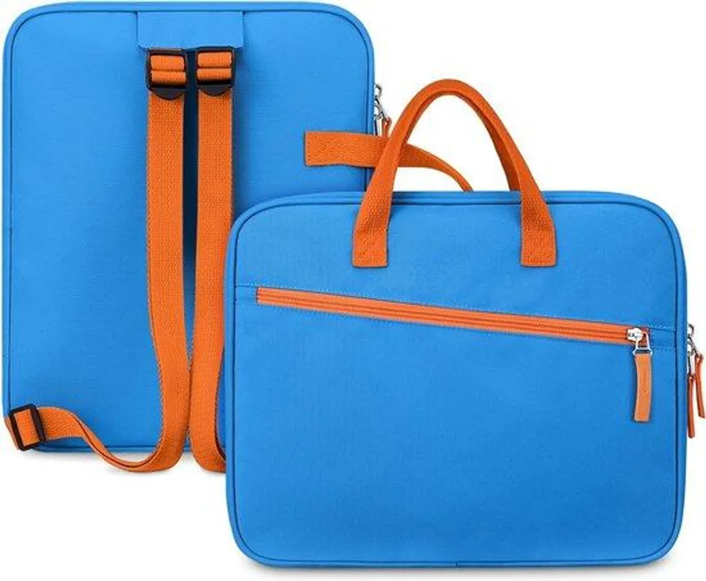 Cartable à dos ergonomique bleu pour fournitures scolaires et cours