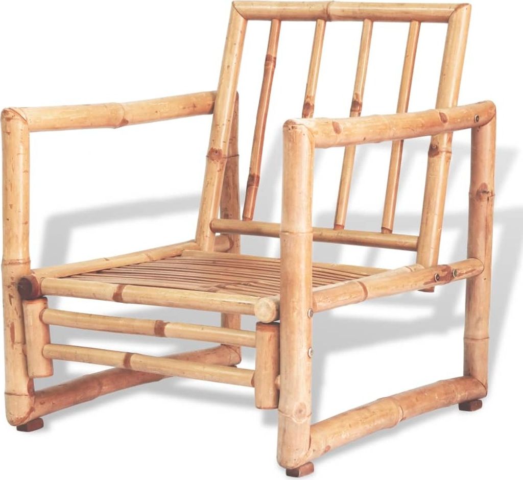 vidaXL 4-tlg. Garten-Lounge-Set Bambus