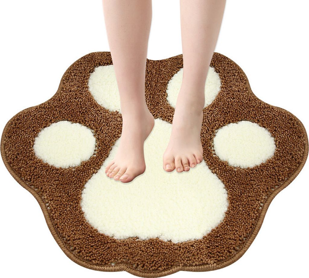 （45×60cm，Braun）Badematte Badteppich aus Mikrofaser Anti Produktbild 