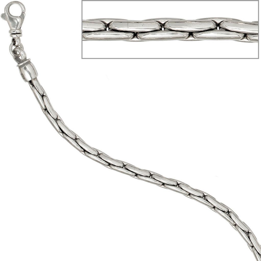 JOBO Armband 925 Sterling Silber rhodiniert 19 cm Karabiner