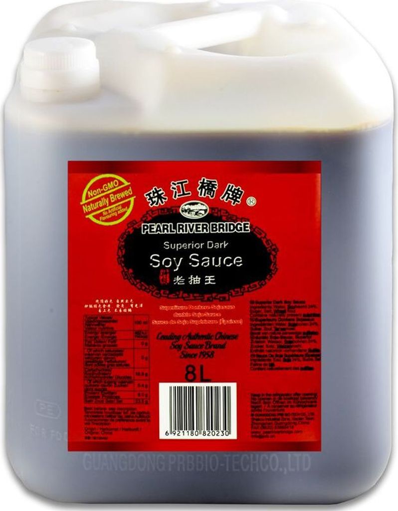 8 Liter PEARL RIVER BRIDGE Dunkle Sojasauce Superior Dark Soy Sauce Sojasoße