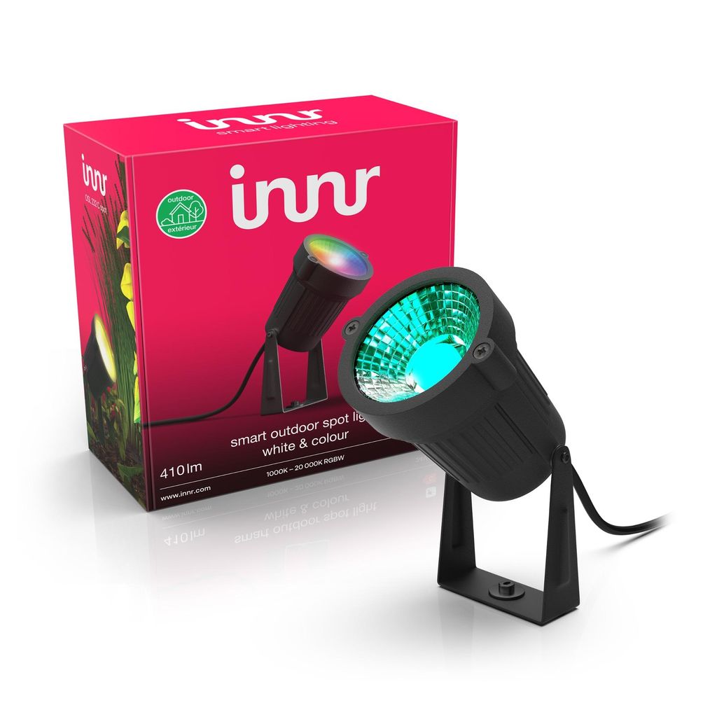 Innr Smart Gartenstrahler Erweiterung (1er-Pack), White & Color LED Außenstrahler, IP65 wasserfest, nur als Erweiterung für OSL 232 C Basisset
