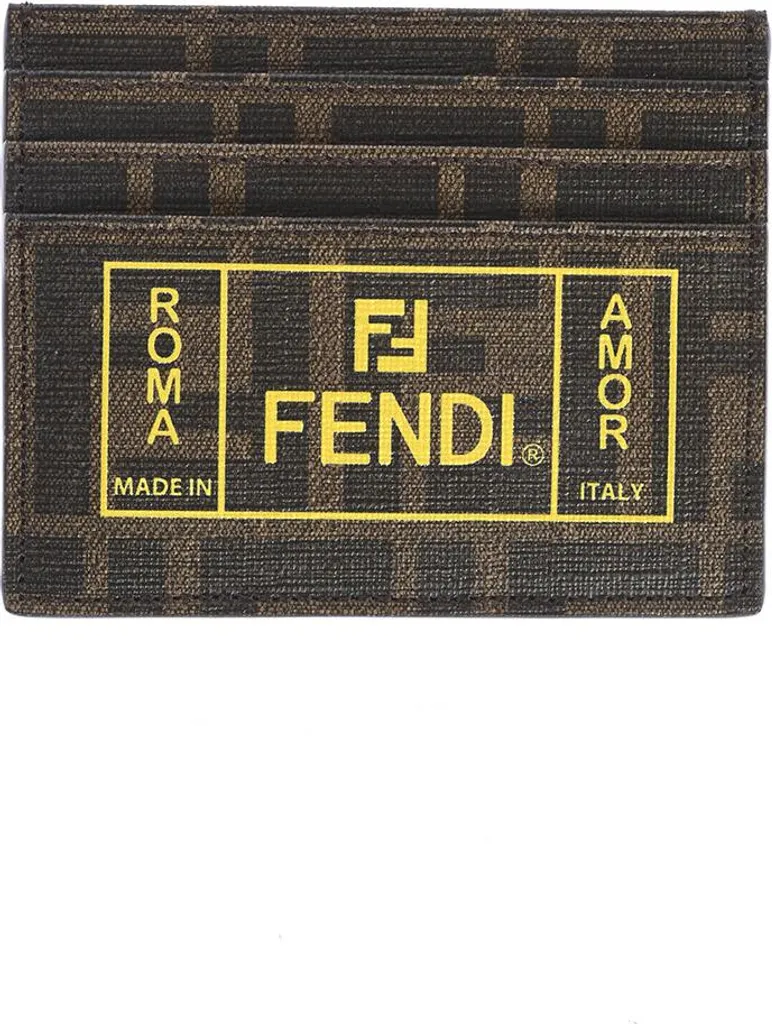 FENDI Porte-cartes Prova Brown - Finis les Portefeuilles Encombrants