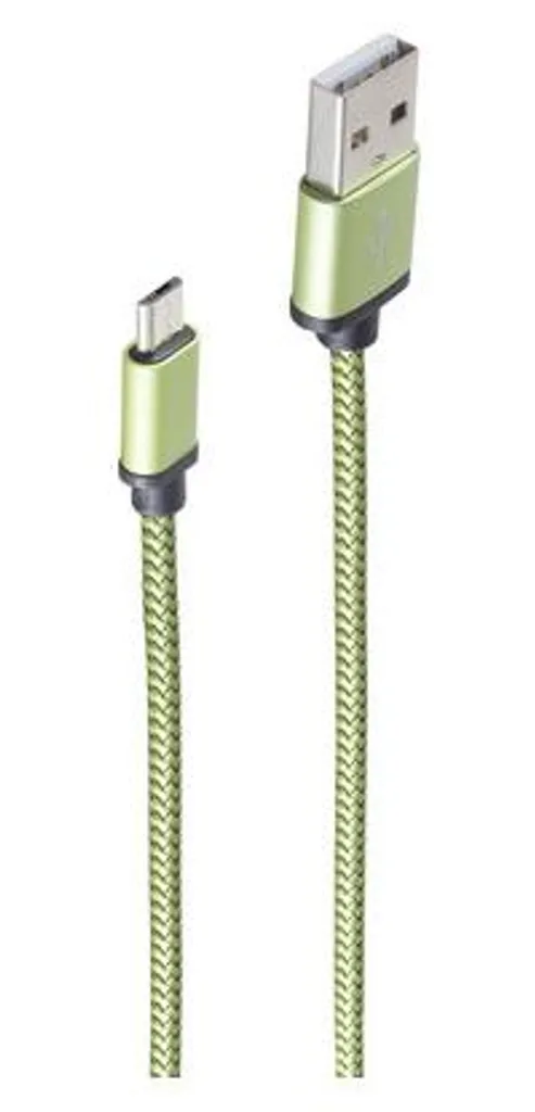 Câble de recharge Micro-USB 0,9m Vert - Cordon USB 2.0 pour Smartphone