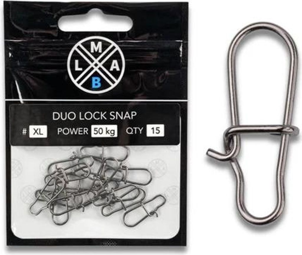 LMAB Duo Lock Snap, Karabiner, silber, 50kg, 137405