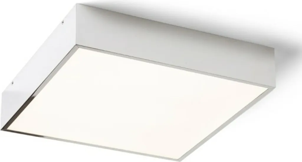 Éclairage Plafond Salle de Bain MERANO LED 16W Chrome IP44 Blanc Chaud