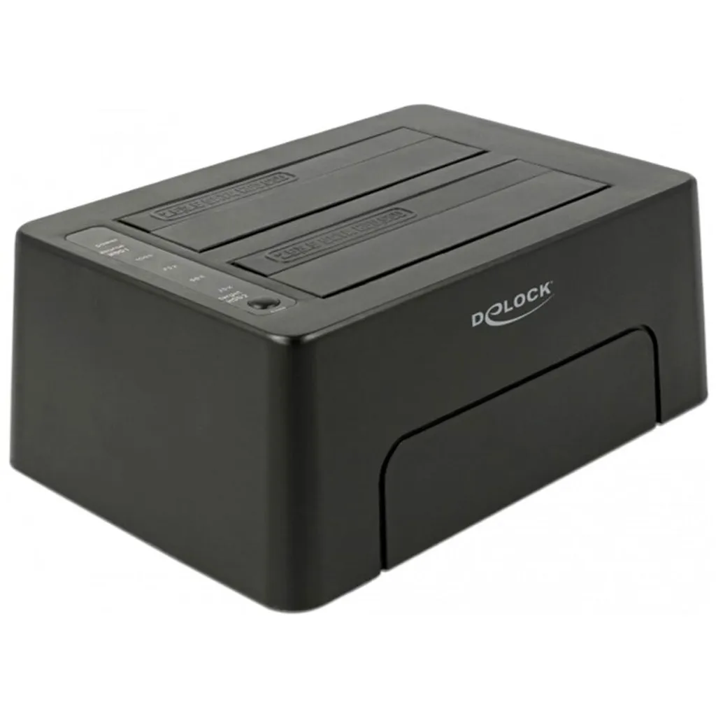 Station d'accueil Delock USB Type-C 3.1 pour 2 Disques SATA HDD et SSD