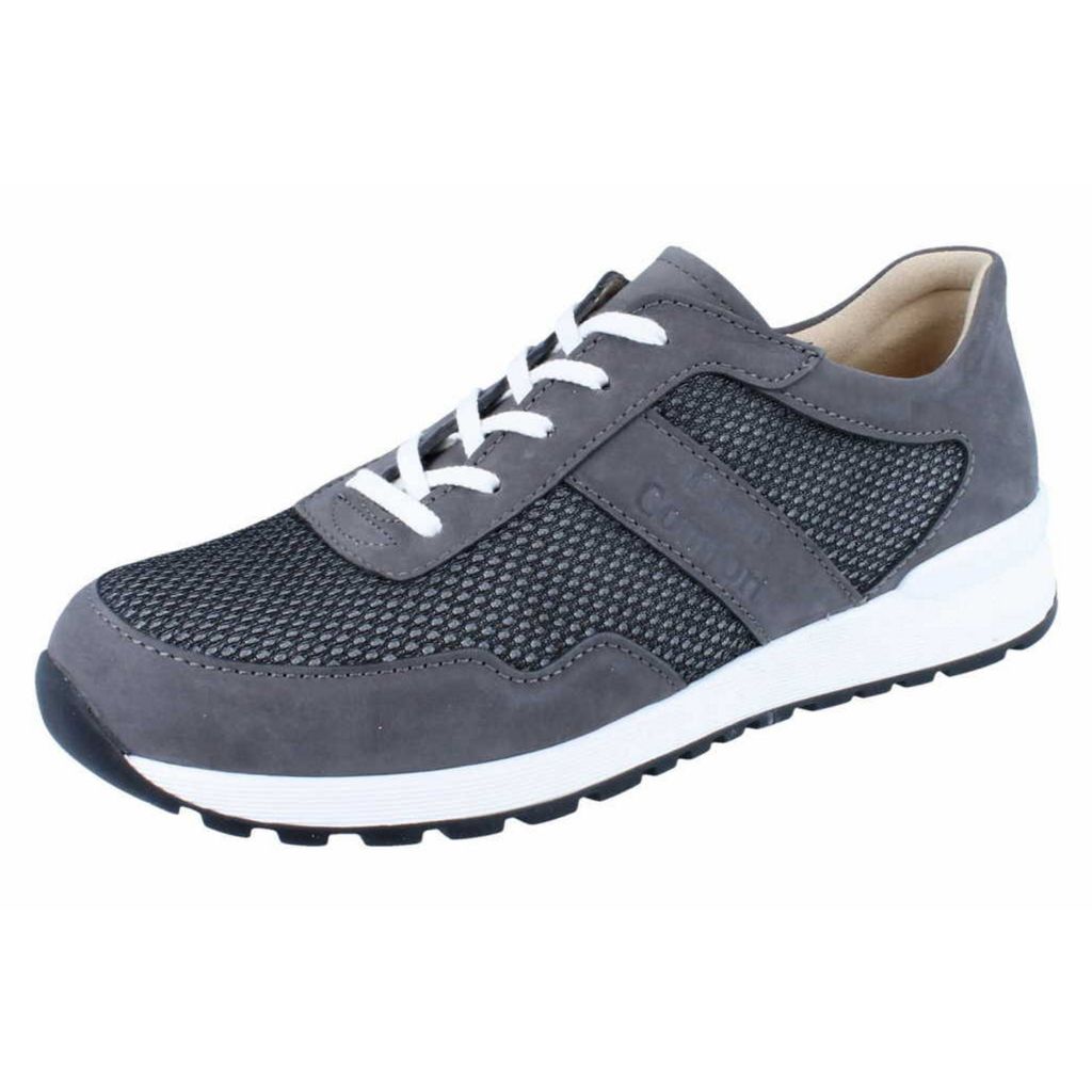 Finn Comfort Prezzo, Grau, Herrenschuhe, Schnürer, Leder, NEU - Herrenschuhe Sneaker / Schnürschuh, Grau, leder (patagonia/skipper)