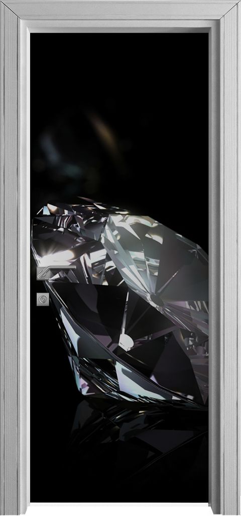 Tür Selbstklebende 80x210 cm Türfolie Türtapete Klebefolie - Diamanten Edelsteine