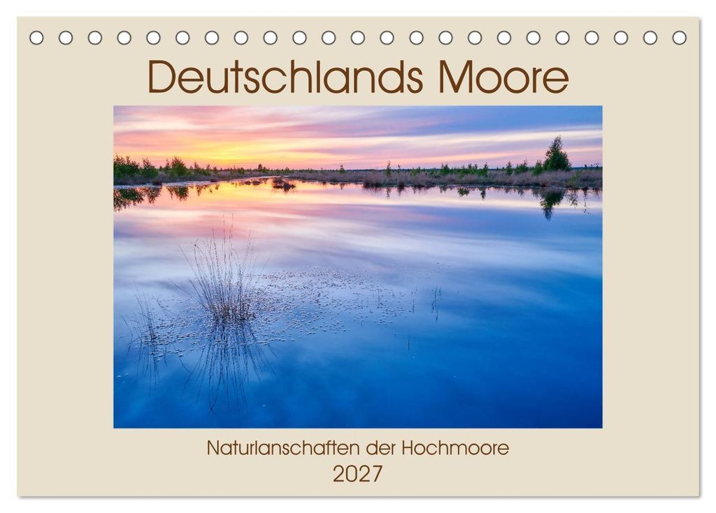 Deutschlands Moore (Tischkalender 2027 DIN A5 quer), CALVENDO Monatskalender